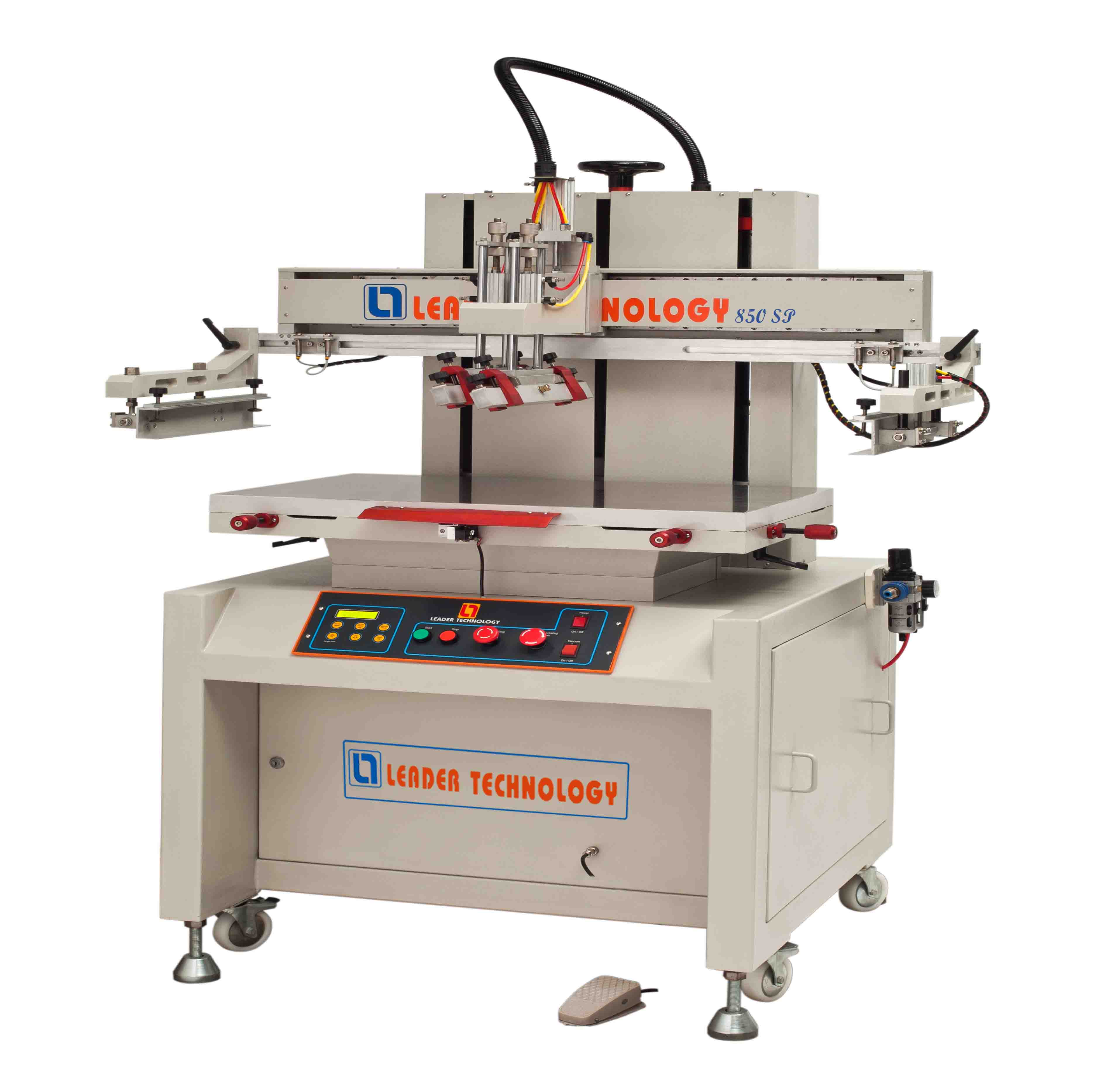Two Piller Flat Bed Screen Printing Machine